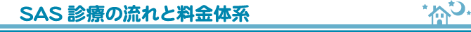 SAS診療の流れと料金体系